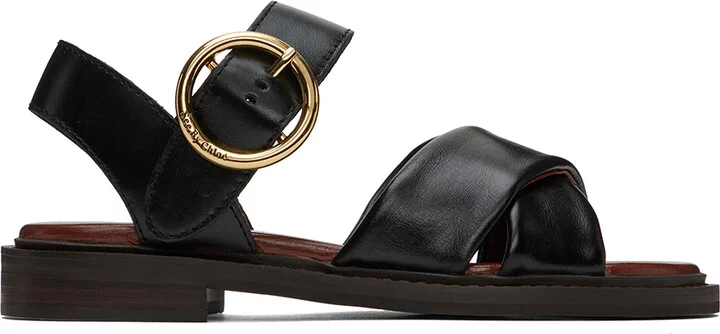 See by Chloé Black Lyna Sandals