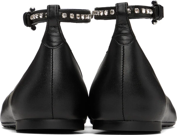 See by Chloé Black Lynette Ballerina Flats - Image 2