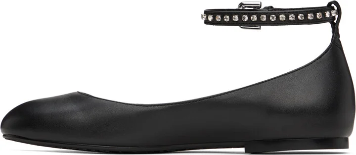See by Chloé Black Lynette Ballerina Flats - Image 3