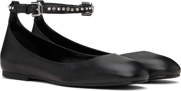 See by Chloé Black Lynette Ballerina Flats - Image 4