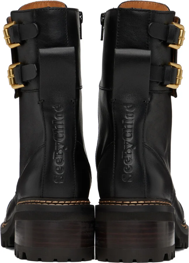 See by Chloé Black Mallory Boots - Image 2