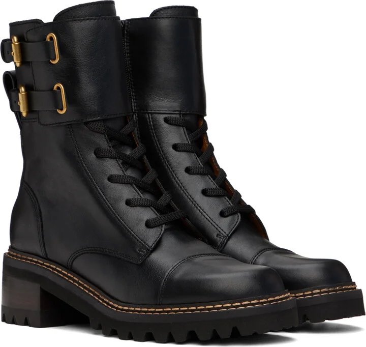 See by Chloé Black Mallory Boots - Image 4