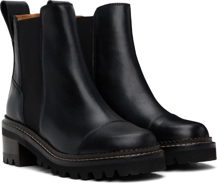 See by Chloé Black Mallory Boots - Image 4