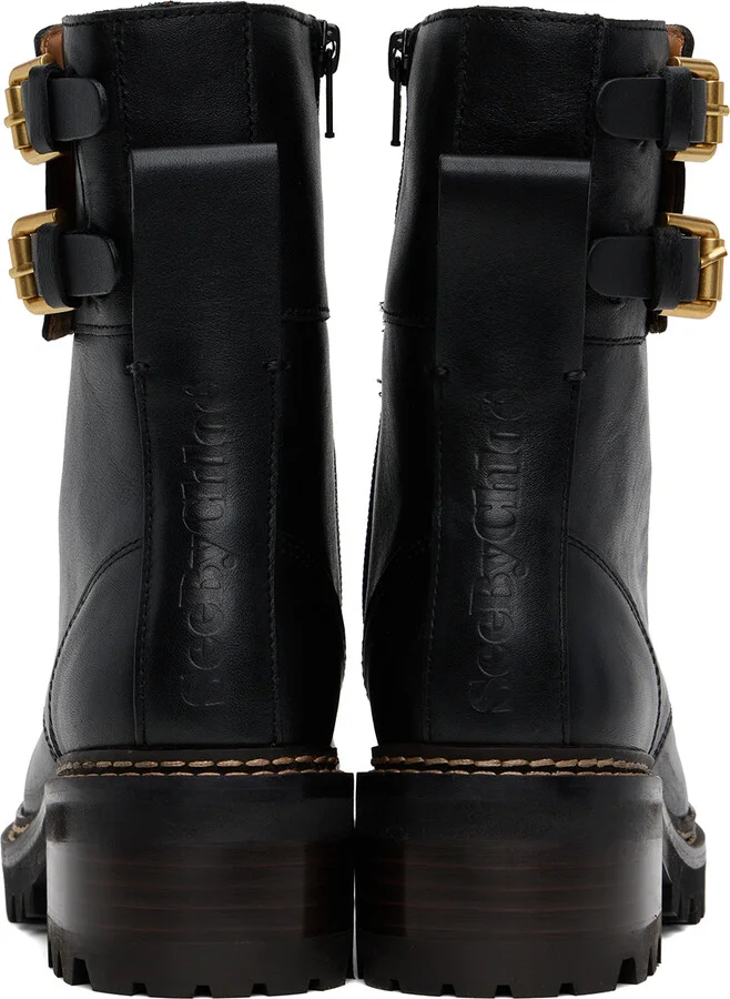 See by Chloé Black Mallory Boots - Image 2