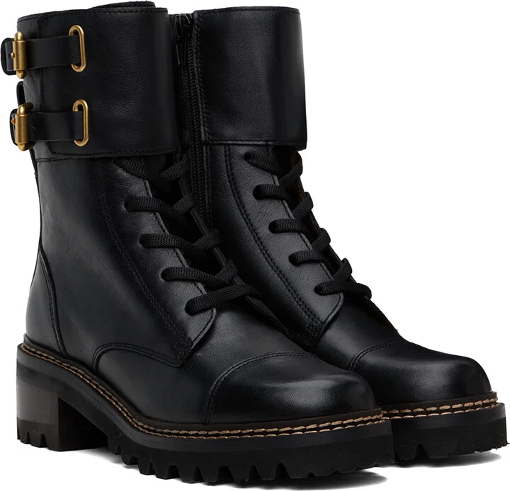 See by Chloé Black Mallory Boots - Image 4