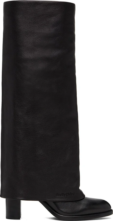 See by Chloé Black Melia Tall Boots