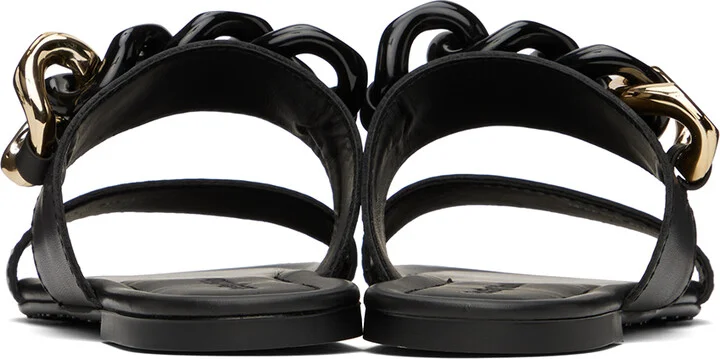 See by Chloé Black Monyca Flat Sandals - Image 2