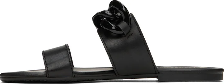 See by Chloé Black Monyca Flat Sandals - Image 3
