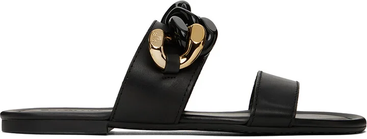 See by Chloé Black Monyca Flat Sandals