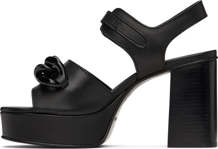 See by Chloé Black Monyca Platform Mules - Image 3