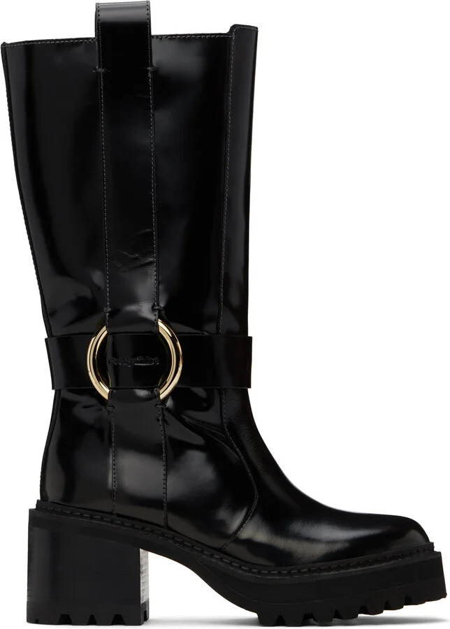 See by Chloé Black New Ring Boots