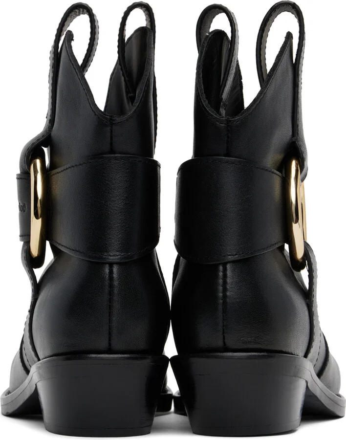 See by Chloé Black New Ring Line Boots - Image 2