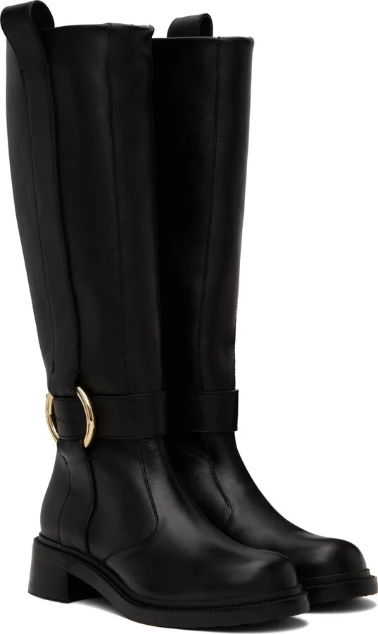 See by Chloé Black New Ring Tall Boots - Image 4