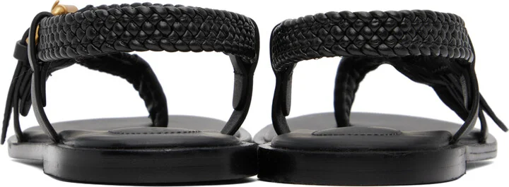 See by Chloé Black Nola Braided Sandals - Image 2