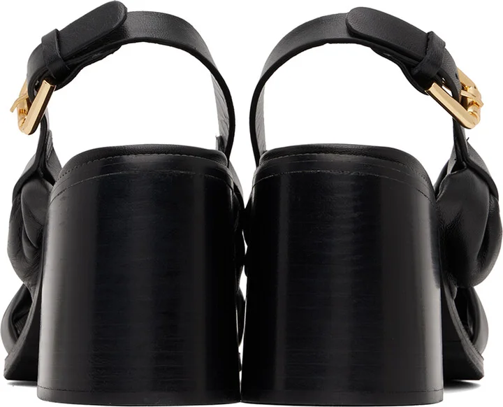 See by Chloé Black Spencer Heeled Sandals - Image 2
