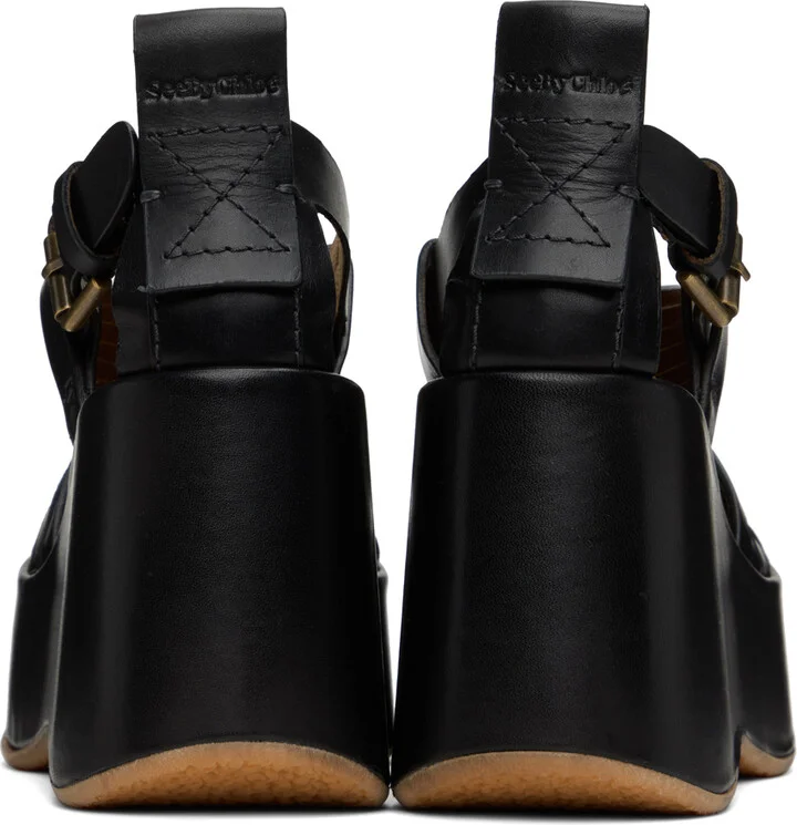 See by Chloé Black Thessa Heeled Sandals - Image 2
