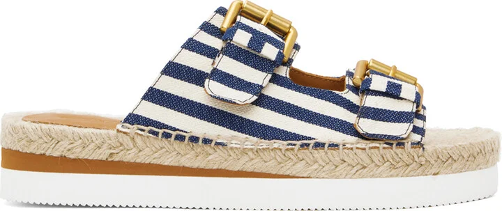 See by Chloé Blue Glyn Slides