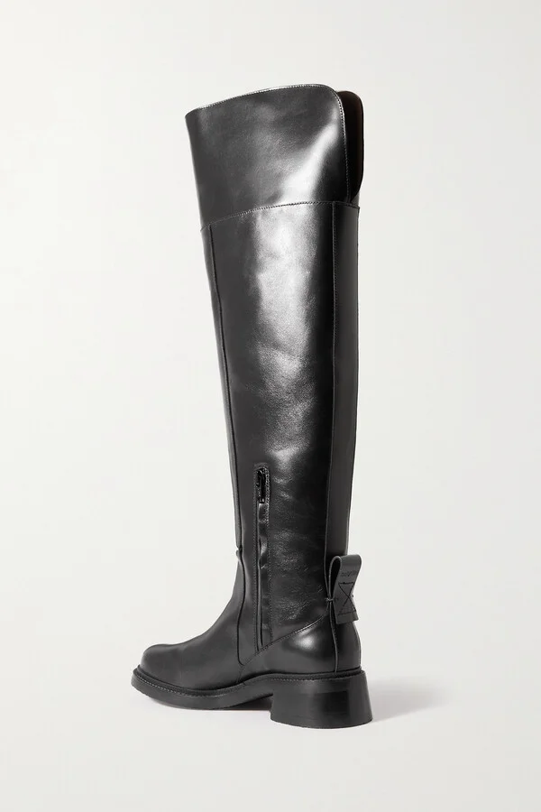 SEE BY CHLOÉ - Bonni Leather Knee Boots - Black - Image 3