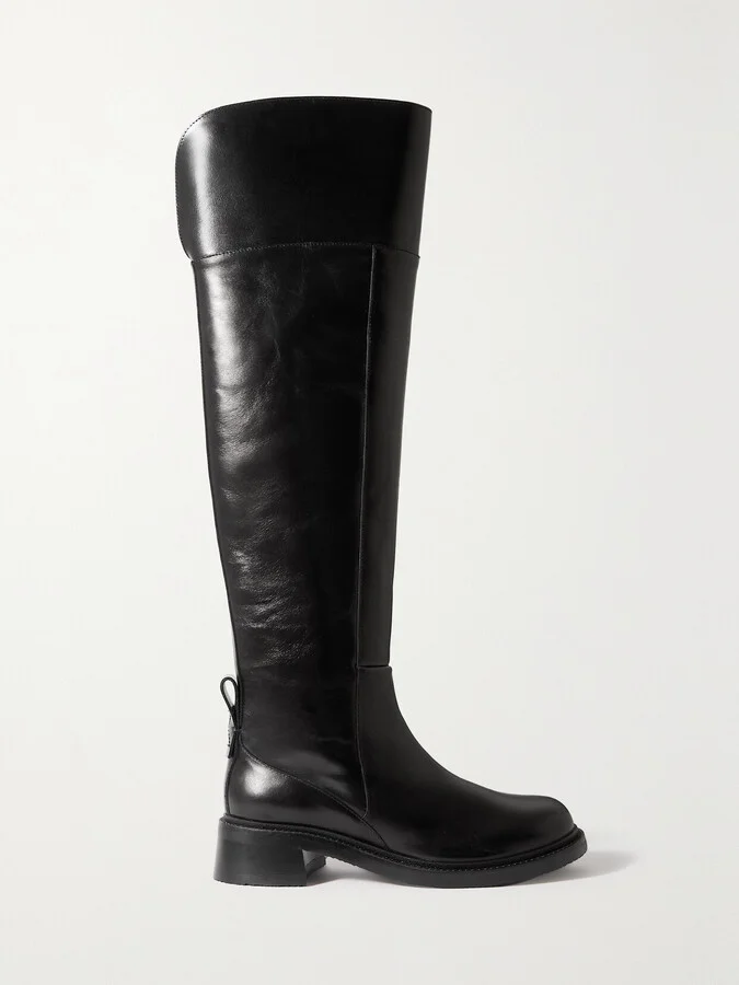 SEE BY CHLOÉ - Bonni Leather Knee Boots - Black