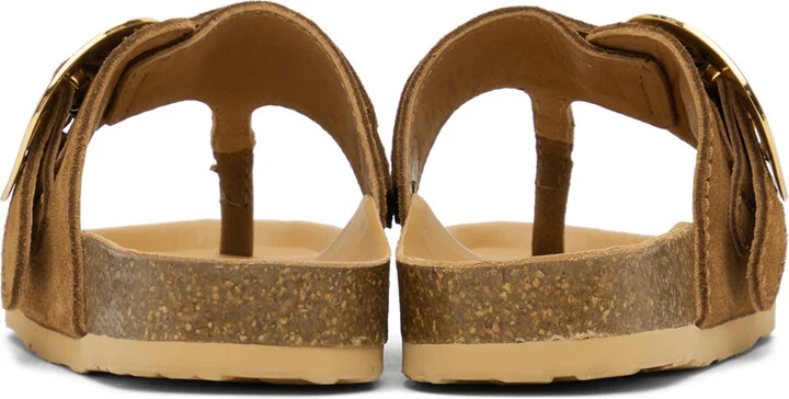 See by Chloé Brown Chany Fussbett Thong Sandals - Image 2