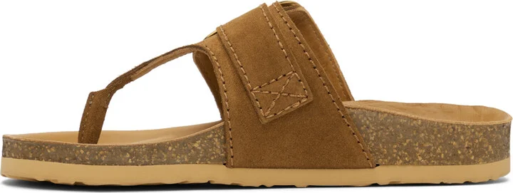 See by Chloé Brown Chany Fussbett Thong Sandals - Image 3