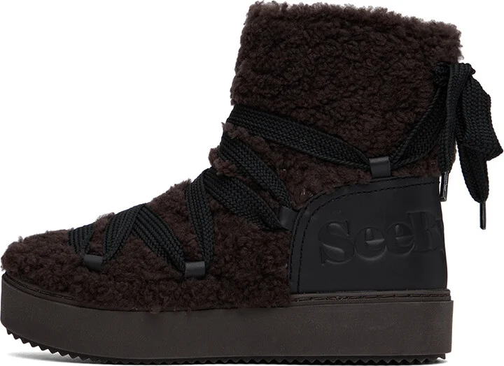See by Chloé Brown Charlee Ankle Boots - Image 3