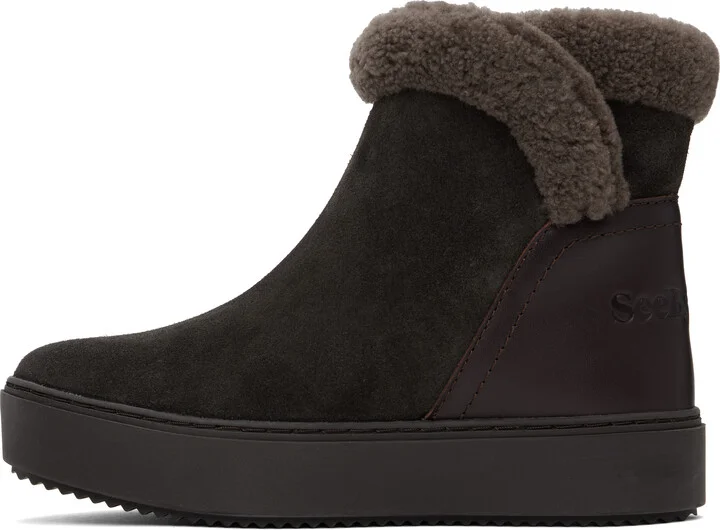 See by Chloé Brown Juliet Ankle Boots - Image 3