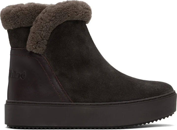 See by Chloé Brown Juliet Ankle Boots