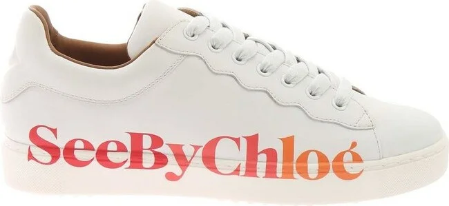 See by Chloé Logo Print Low-Top Sneakers