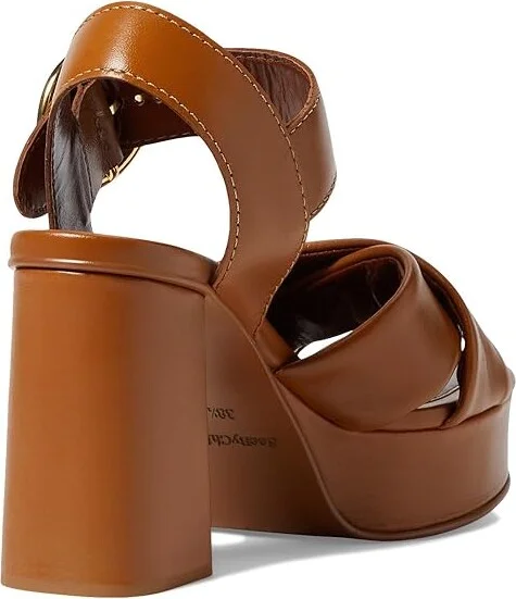 See by Chloe Lyna Platform Women's Shoes Tan : EU 36.5 (US Women's 6.5) M, Leather - Image 4