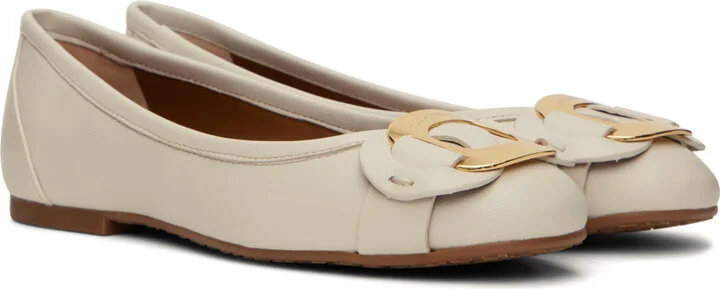 See by Chloé Off-White Chany Ballerina Flats - Image 4