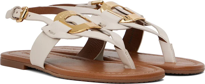 See by Chloé Off-White Chany Sandals - Image 4