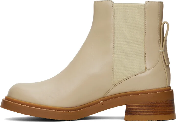 See by Chloé Off-White Mallory Chelsea Boots - Image 3