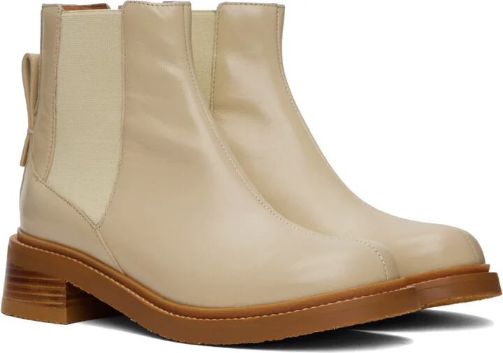 See by Chloé Off-White Mallory Chelsea Boots - Image 4
