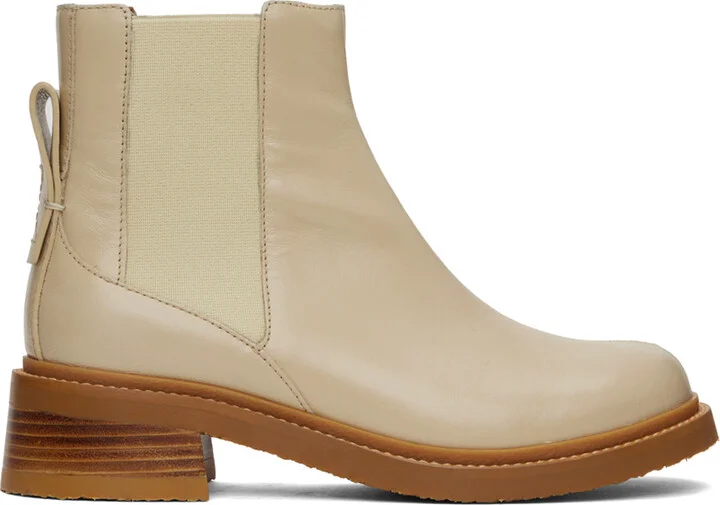 See by Chloé Off-White Mallory Chelsea Boots