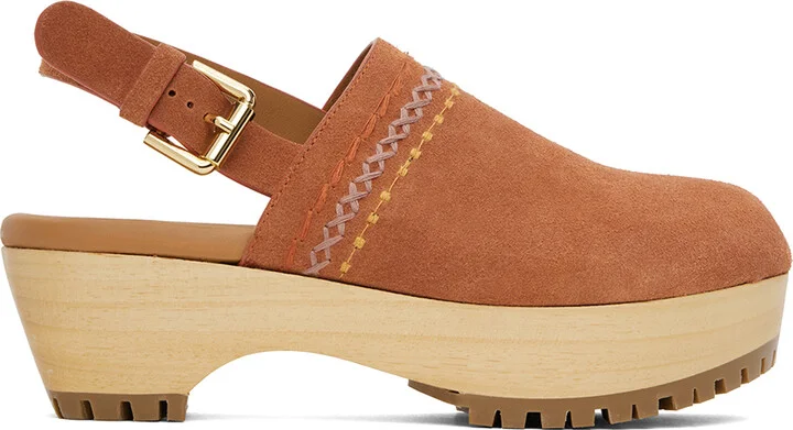 See by Chloé Orange Pheebe Clogs