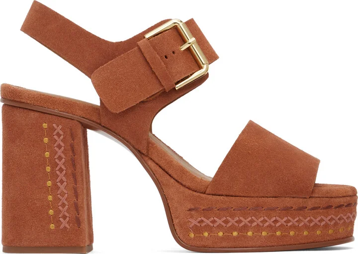 See by Chloé Orange Pheebe Platform Sandals