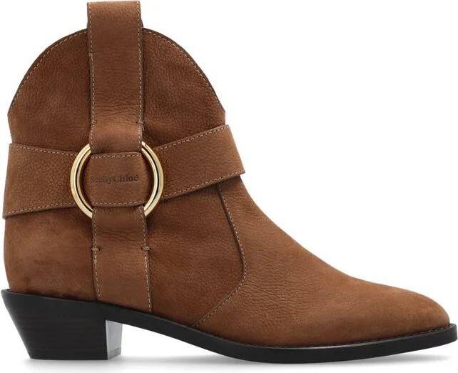 See By Chloé Ring-Detailed Ankle Boots