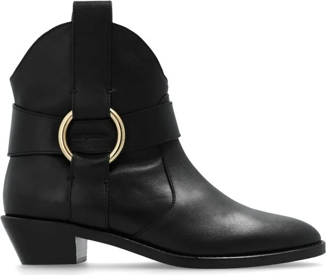 See By Chloé Ring-Detailed Ankle Boots