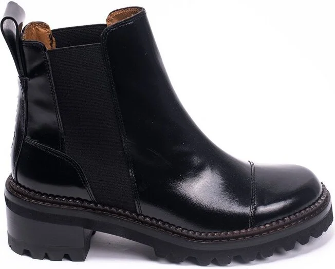 See By Chloé Round Toe Ankle Boots