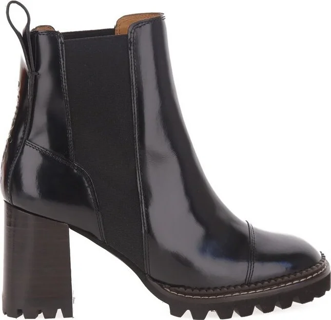 See By Chloé Round Toe Slip-On Boots