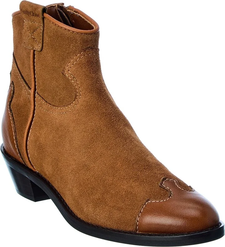See By Chloe Suede & Leather Bootie