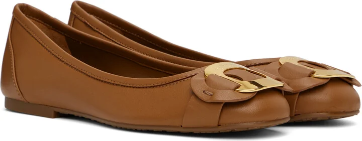 See by Chloé Tan Chany Ballerina Flats - Image 4