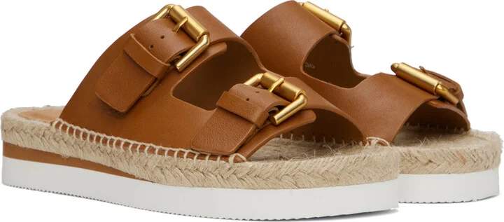 See by Chloé Tan Glyn Platform Espadrille Sandals - Image 4