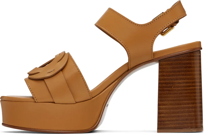 See by Chloé Tan Loys Platform Heeled Sandals - Image 3