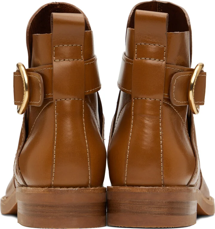 See by Chloé Tan Lyna Ankle Boots - Image 2