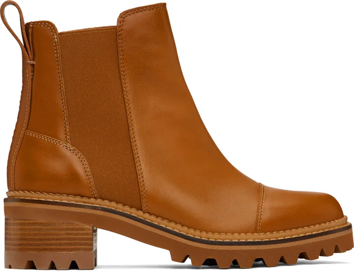 See by Chloé Tan Mallory Chelsea Boots