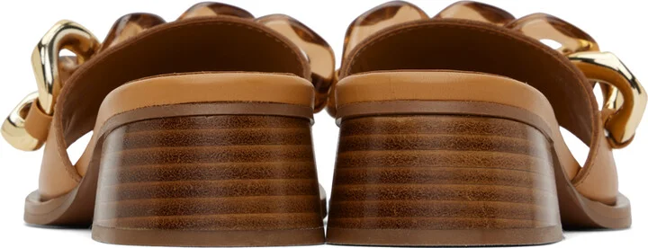 See by Chloé Tan Monyca Heeled Mules - Image 2