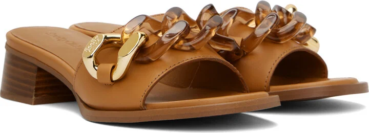 See by Chloé Tan Monyca Heeled Mules - Image 4