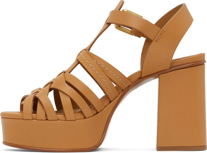 See by Chloé Tan Sierra Heeled Sandals - Image 3